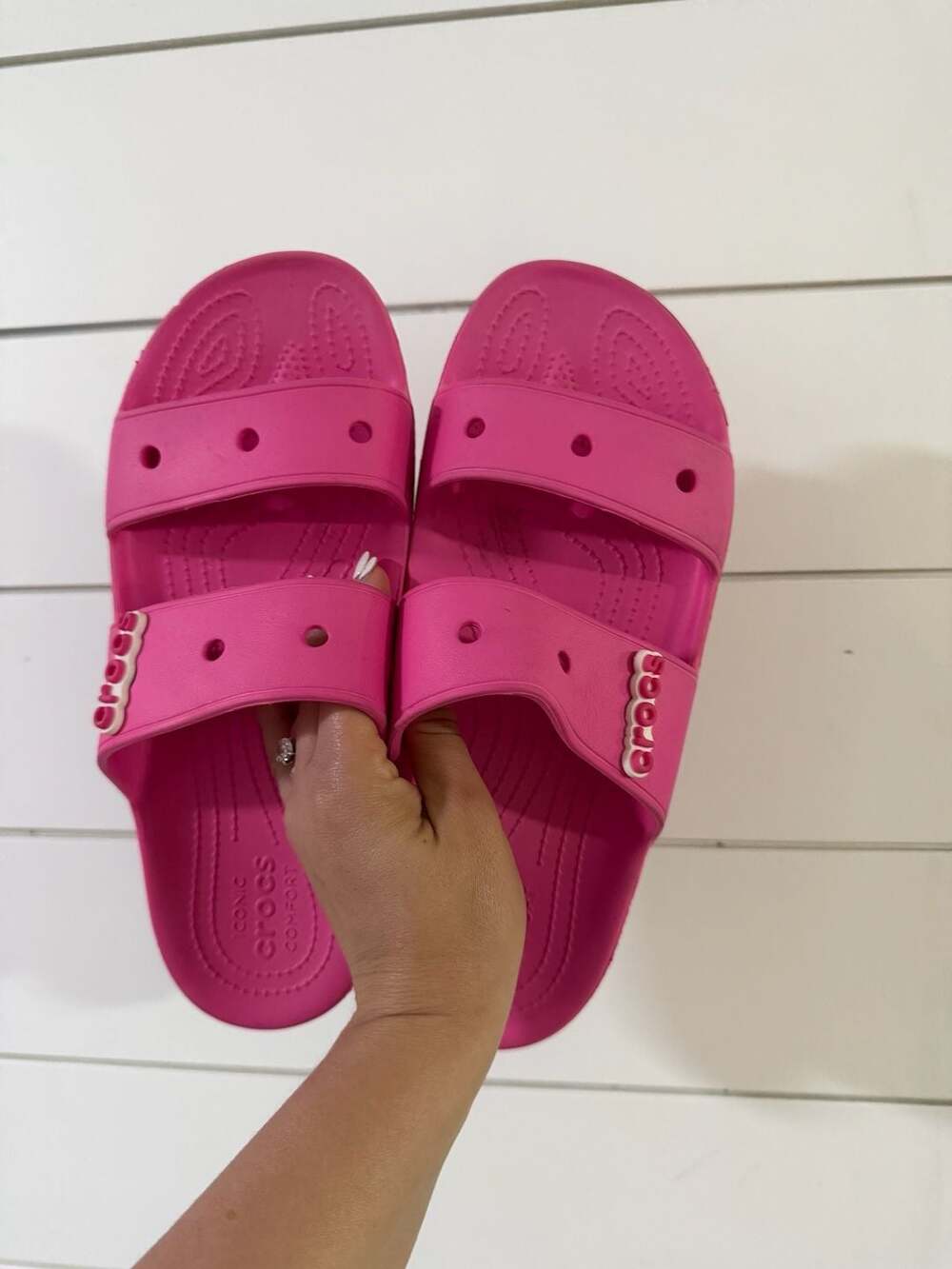 Crocs Classic Two-Strap Sandals Pink Women's Size 11